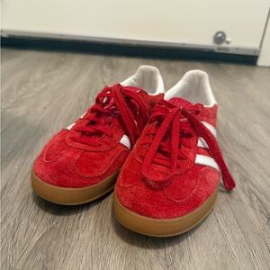 Red Adidas Gazelle Sneakers